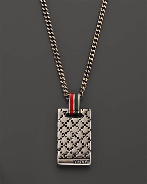 gucci necklaces for men|diamond earrings for men Gucci.